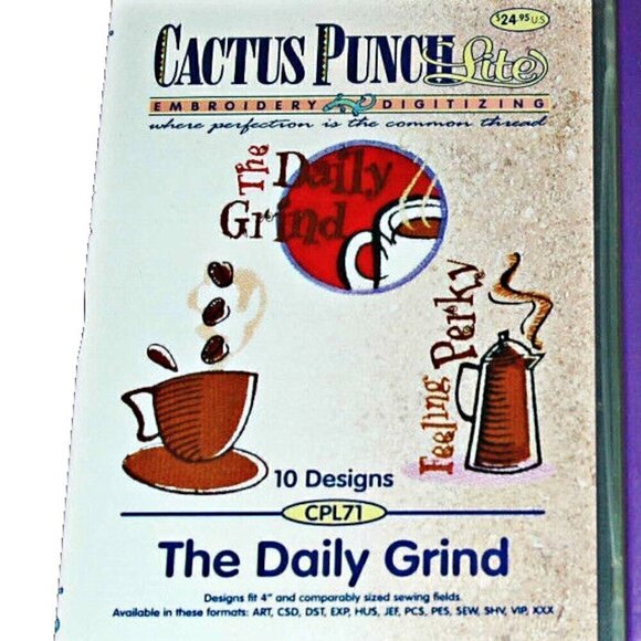 Embroidery DVDs Lot of 2 Cactus Punch Daily Grind DAKOTA Collectibles GO NUTS - Picture 2 of 5